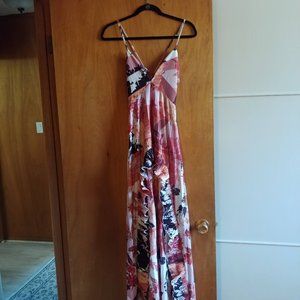 NWT ASOS DESIGN strappy maxi dress ruffle sz 4